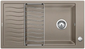 Blanco Elon XL 8 S Becken reversibel mit Ablauffernbedienung tartufo