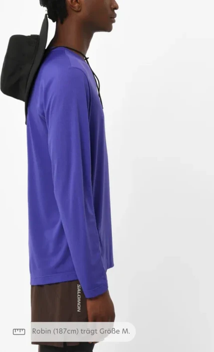 Salomon Shakeout Core Laufshirt langarm liberty (Herren)