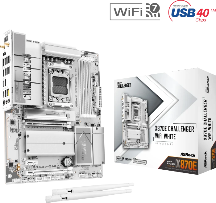 ASRock X870E Challenger WiFi White (AMD AM5)