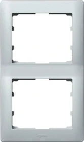Legrand Pro21 Galea Rahmen 2-fach senkrecht, soft aluminium