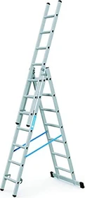 Zarges Skymaster DX 3-tlg. Teleskop-Mehrzweckleiter, 3x 7 Stufen