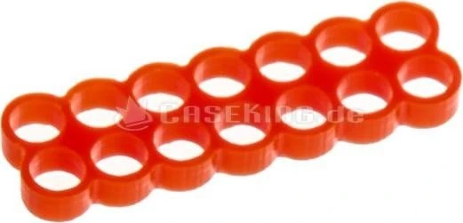 E22 14-Slot Stealth Kabelkamm 4mm, rot