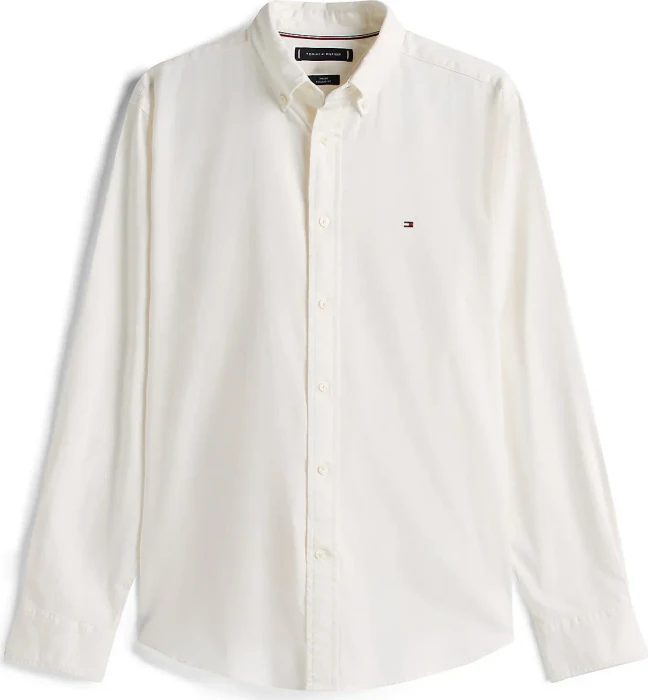 Tommy Hilfiger Flex Regular Fit Flanell Hemd langarm weiß (Herren)