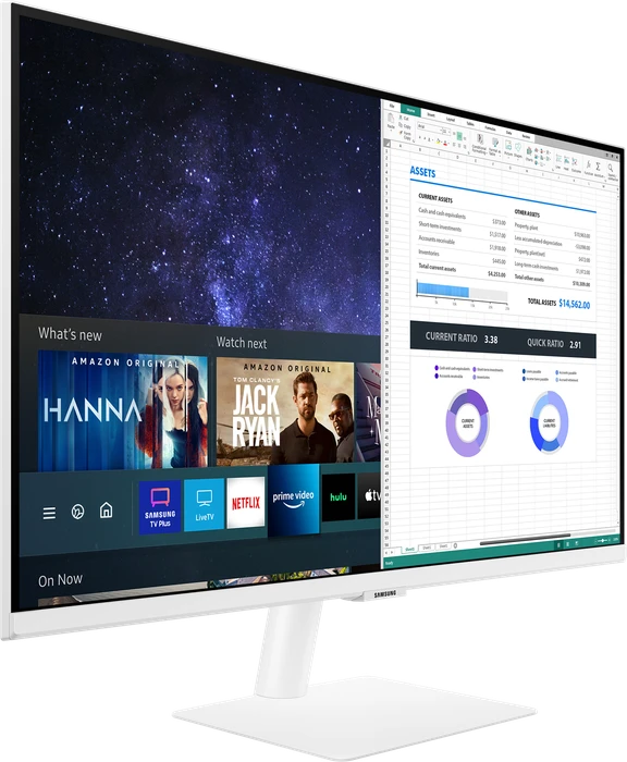 Samsung Smart Monitor M5 M50A, weiß, 27"