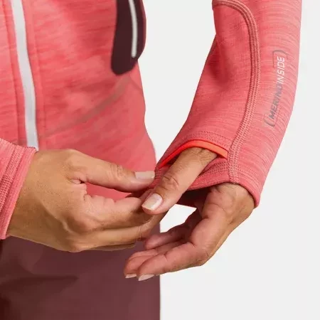Ortovox Fleece Light Hoody Funktionsjacke wild rose blend (Damen)