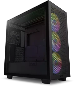NZXT H7 Flow RGB Black, schwarz, Glasfenster