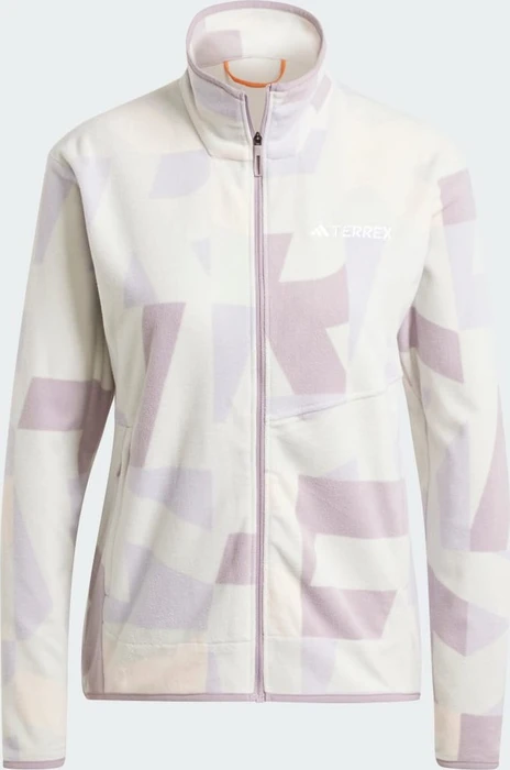 adidas Terrex Multi Printed Fleece Jacke grey one/preloved fig (Damen)