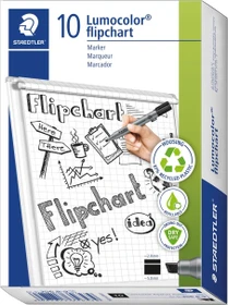 Staedtler Lumocolor Flipchartmarker 356 B grün, 10er-Pack