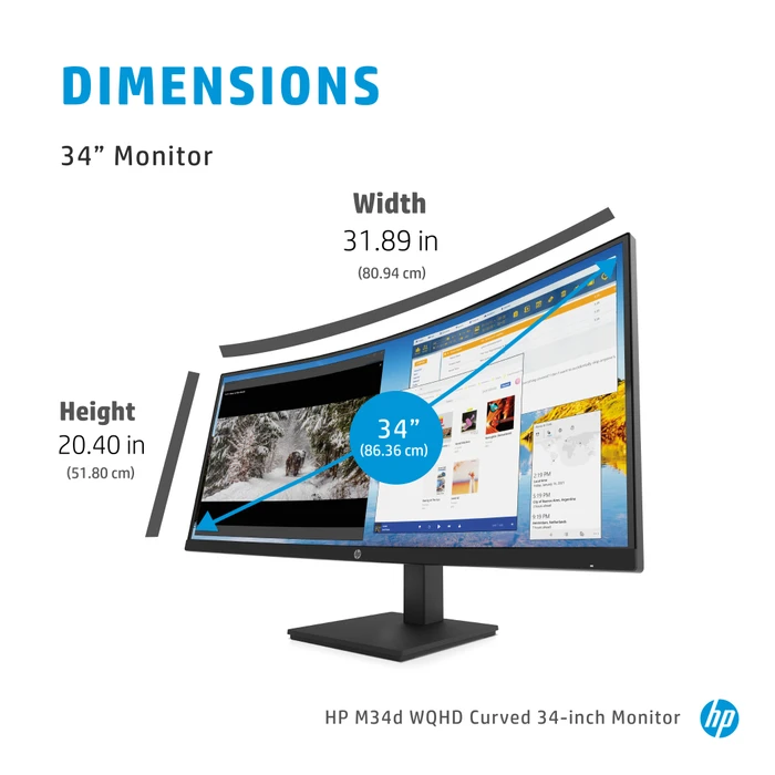 HP M34d, 34"