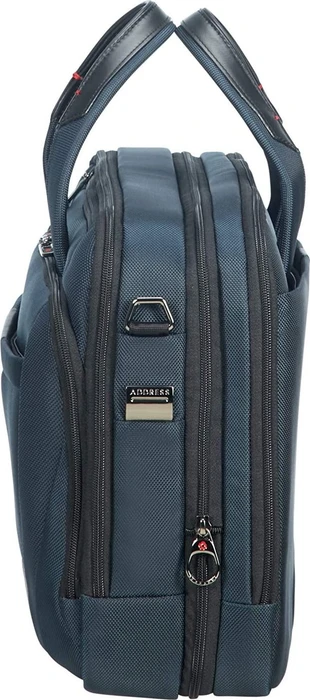 Samsonite Pro-DLX 5 Bailhandle expandable 15.6" erweiterbare Notebook-Umhängetasche blau