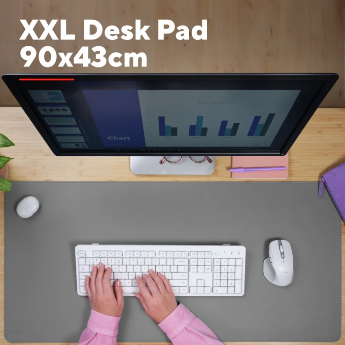 Trust Benya XXL Desk Pad, 900x430mm, grau