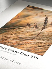 Hahnemühle Photo Matt Fibre Duo 210 Fotopapier matt weiß, A3, 210g/m², 25 Blatt