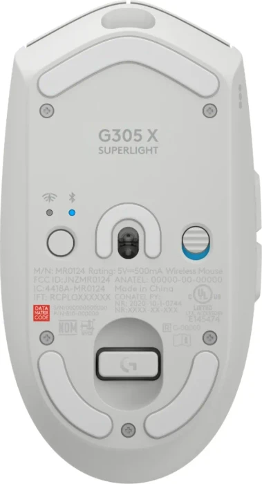 Logitech G305 X Superlight Lightspeed, weiß, USB/Bluetooth