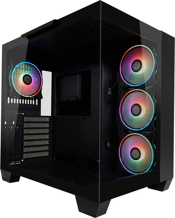 LC-Power Gaming 809B Dark Storm_X, Glasfenster