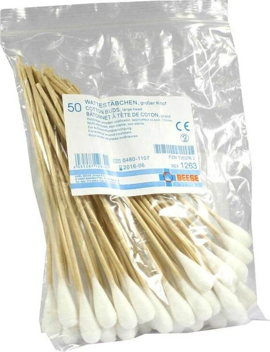 Meditrade BeeSana Wattestäbchen, 50 Stück