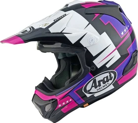 Arai MX-V EVO Battle violett/schwarz/weiß/rosa