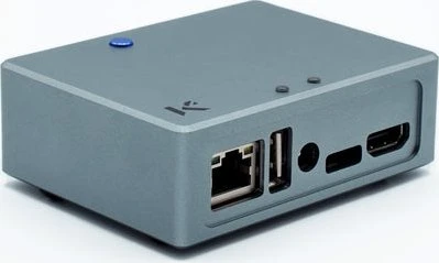 KKSB Aluminiumgehäuse für Odroid XU4, grau/schwarz
