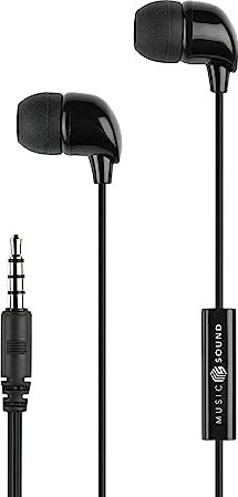 MusicSound Color In-Ear 3.5mm Klinke schwarz