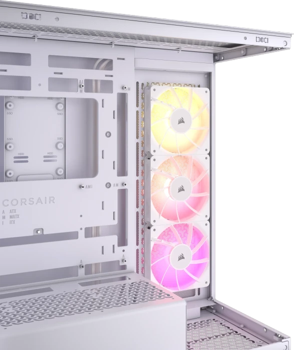 Corsair 3500X ARGB, weiß, Glasfenster