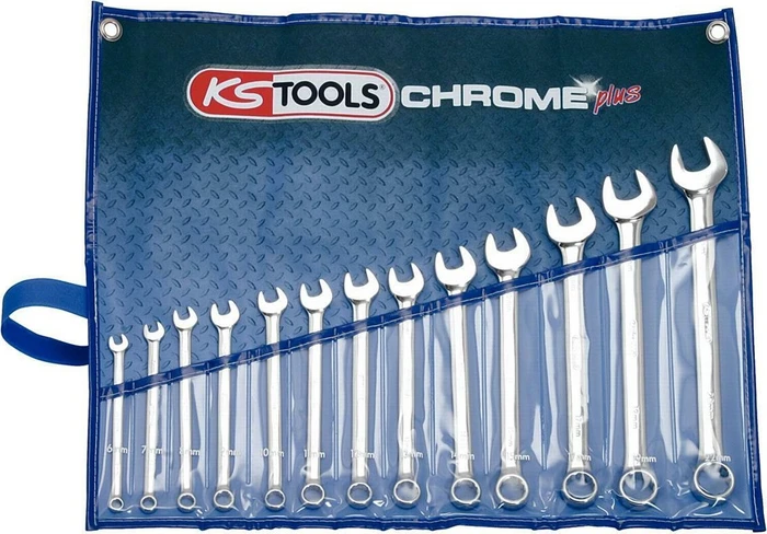 KS Tools CHROMEplus Schraubenschlüsselsatz, 13-tlg.