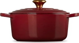 Le Creuset Signature Gusseisen Bräter rund 24cm 4.2l garnet
