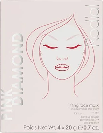Rodial Pink Diamond Instant Lifting Face Mask Tuchmaske, 4 Stück
