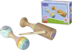 Eichhorn Peppa Pig Maraca und Ratsche Set