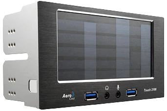 AeroCool Touch 2100, 2x 5.25" Dualbay Lüftersteuerung, 5-Kanal