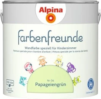 Alpina Farben Farbenfreunde Nr. 06 innen papageiengrün, 2.5l