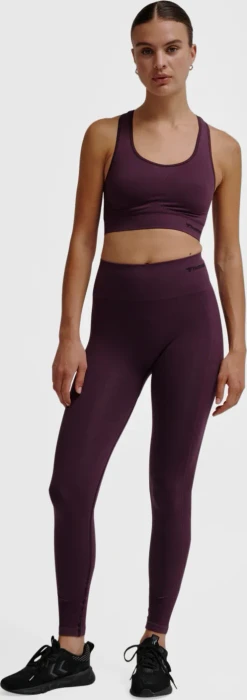 hummel Seamless Sports Top Funktionsshirt ärmellos plum perfect (Damen)