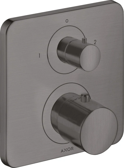 Hansgrohe Axor Citterio M Thermostat mit Ab- und Umstellventil brushed black chrome