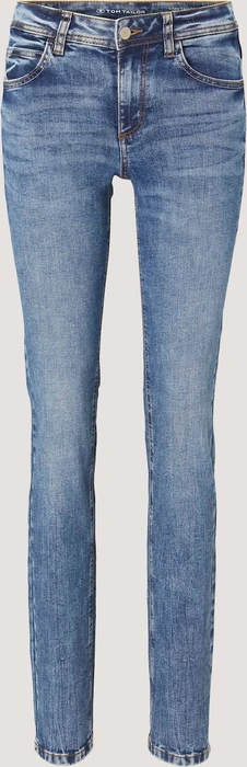Tom Tailor Alexa Straight Jeans mit Bio-Baumwolle Jeans random bleached blue denim (Damen)