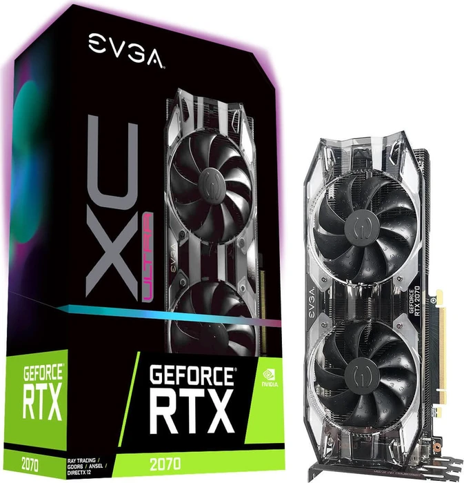 EVGA GeForce RTX 2070 XC Ultra Gaming, 8GB GDDR6, HDMI, 3x DP, USB-C