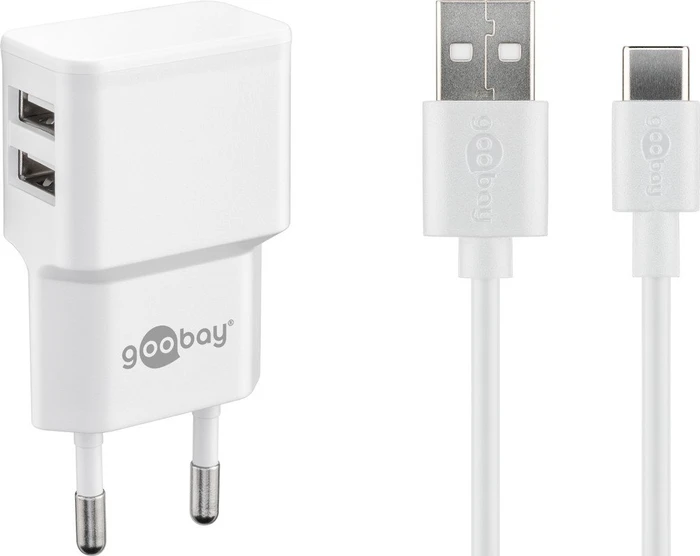 Wentronic Goobay USB-C-Dual-Ladeset 12W