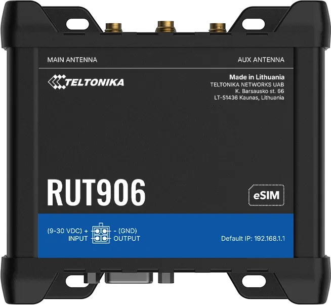 Teltonika RUT906, Industrial, eSIM, LTE
