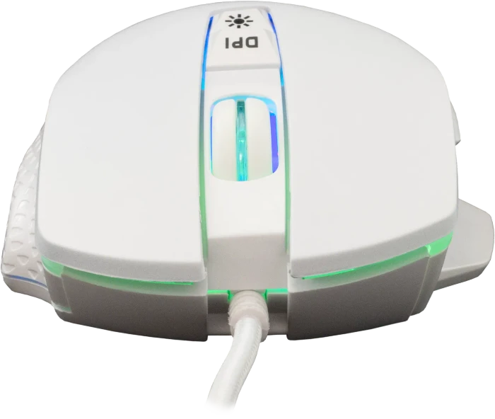 White Shark Gareth White Gaming Mouse, weiß, USB