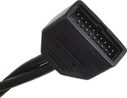 SilverStone Pin Header interner USB 2.0 [Buchse]/USB 3.0 [Stecker], 0.1m