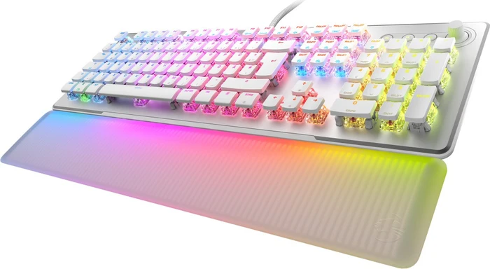 Roccat Vulcan II Max, LEDs RGB, weiß, TITAN II OPTICAL RED, USB, DE
