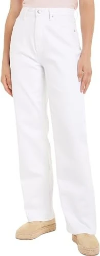 Tommy Hilfiger Relaxed Straight mit hohem Bund Jeans optic white (Damen)