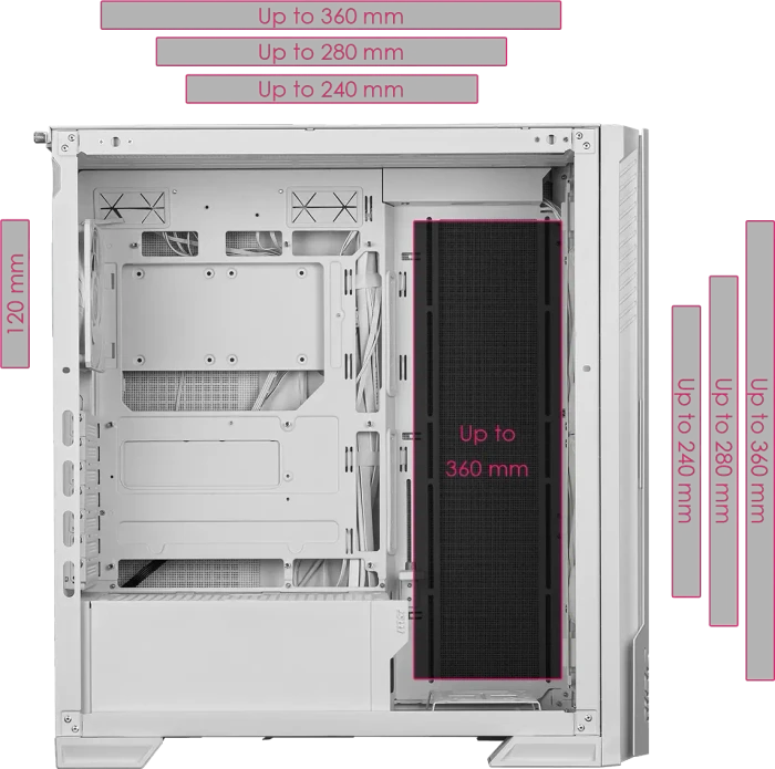 MSI MPG Velox 300R Airflow PZ, weiß, Glasfenster