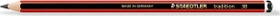 Staedtler Tradition 110 Bleistift 3H graphit, schwarz/rot