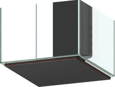 Aquatlantis Nano Cubic 30 Aquarium-Set, Black High Gloss, 26l