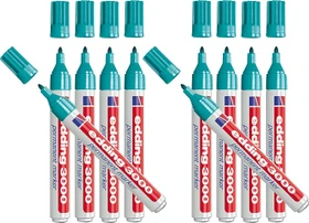 edding 3000 Permanentmarker türkis, 10er-Pack