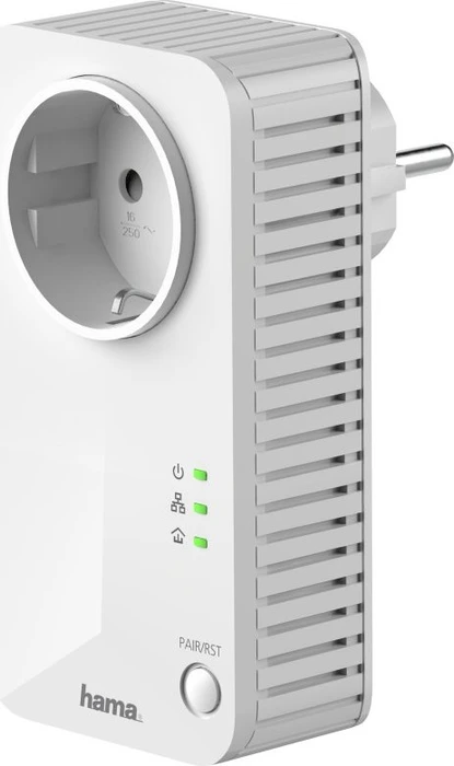 Hama Powerline 600 Set Socket, HomePlug AV, RJ-45, 2er-Pack