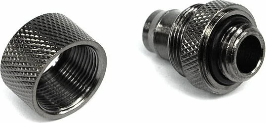 Aquatuning Schlauchanschluss, G1/4" auf 13/10mm, schwarz vernickelt