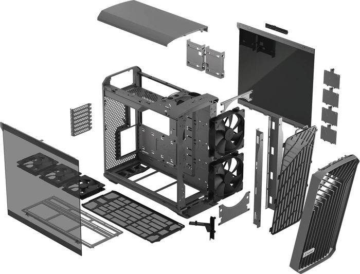 Fractal Design Torrent Gray TG Light Tint, Glasfenster