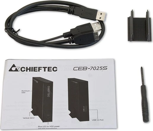 Chieftec externes Gehäuse, 2.5", USB 3.0 Micro-B