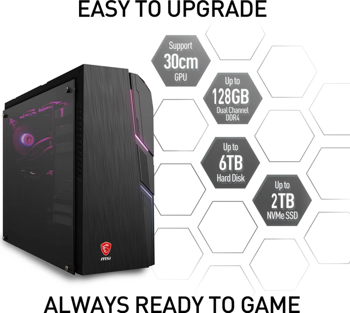 MSI MAG Codex 5 10th 10TG-266MYS, Core i5-10400, 16GB RAM, 512GB SSD, GeForce RTX 3060 Ti