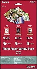 Canon VP-101 Photo Paper Variety Pack Fotopapier weiß, 10x15cm, 20 Blatt