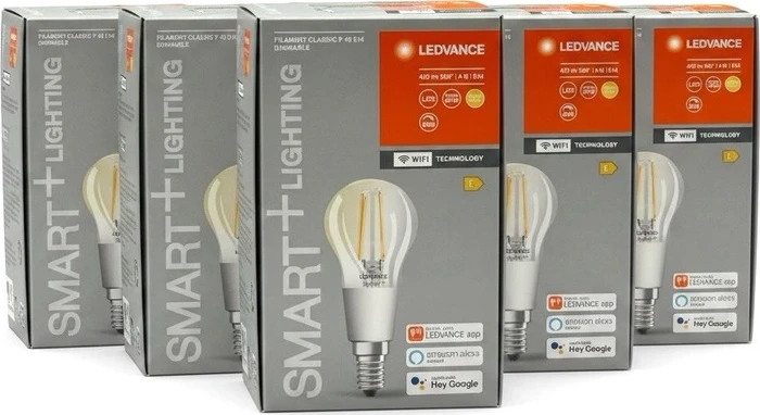 Osram Ledvance SMART+ WiFi Classic Tunable White Mini Bulb P40 40 4W/827 E14